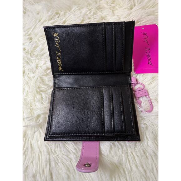 Betsey Johnson Small Card Holder PINK - Picture 8 of 9